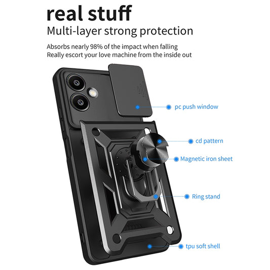 Hülle für Samsung Galaxy A06 A065, Techsuit, CamShield, Rosa