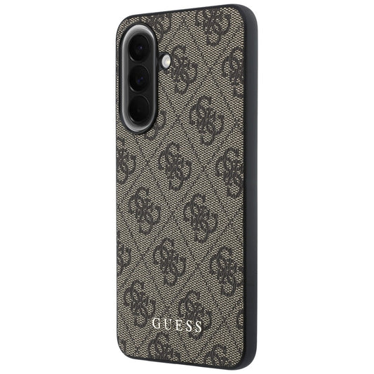 Hülle für Samsung Galaxy A37 5G, Guess, 4G Classic Logo Charm, Braun