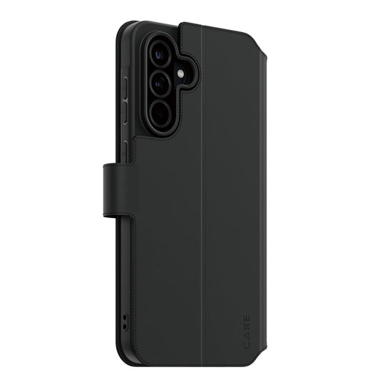 Hülle für Samsung Galaxy A56 A566, PanzerGlass, Care Feature Kickstand Wallet, Schwarz
