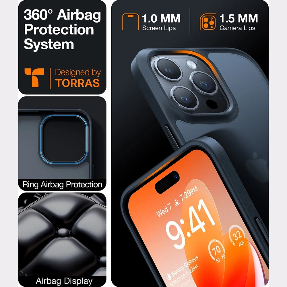 Hülle für Samsung Galaxy A56 A566, Torras, Guardian, Schwarz