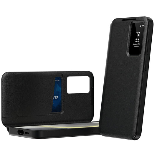 Hülle für Samsung Galaxy A57 5G, Techsuit, SmartView, Schwarz