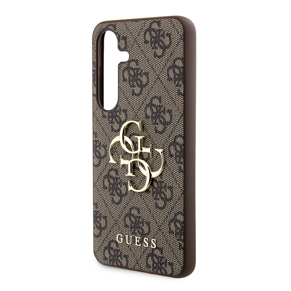 Hülle für Samsung Galaxy S24+ S926, Guess, 4G Big Logo, Braun