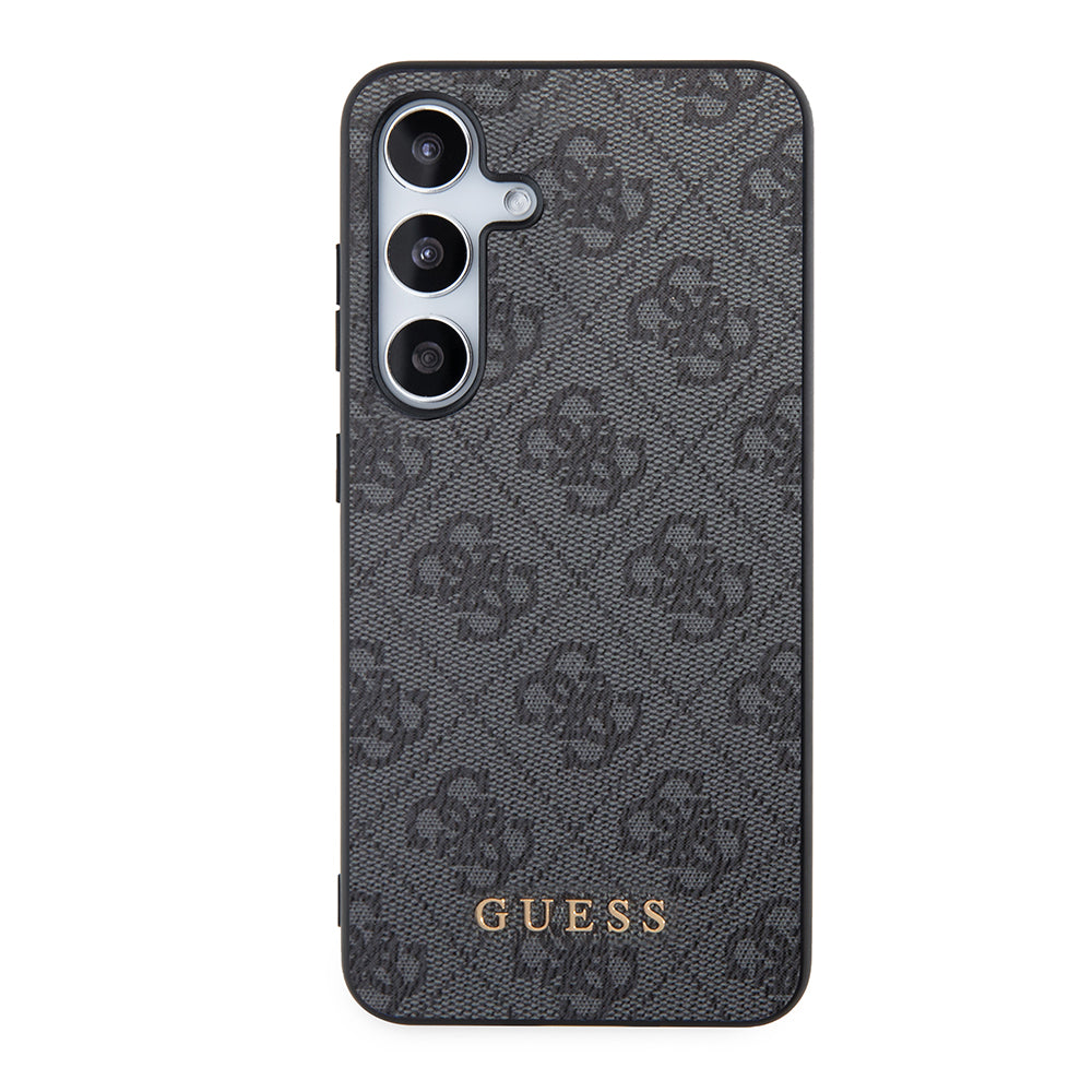Hülle für Samsung Galaxy S24+ S926, Guess, 4G Metal Gold Logo, Schwarz