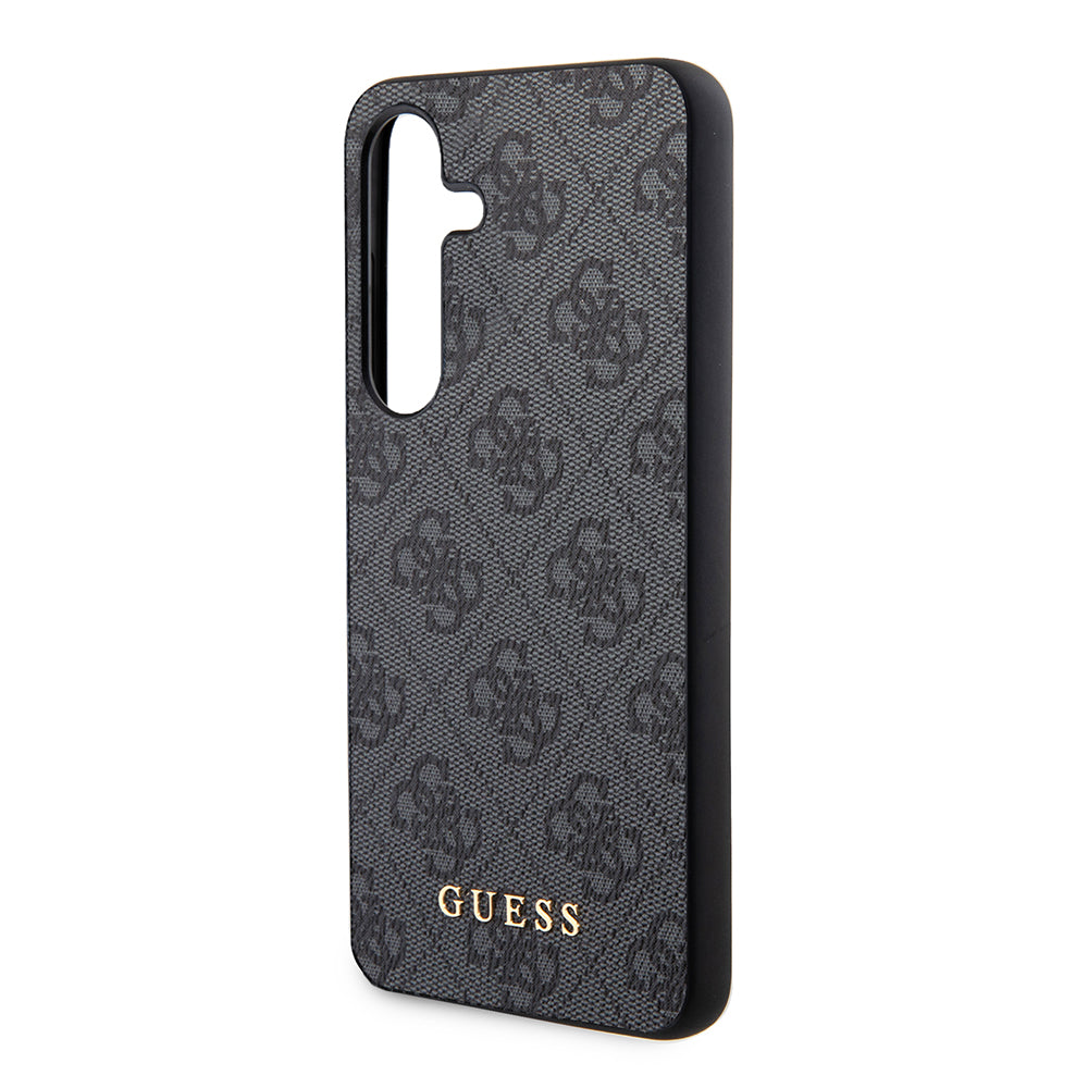 Hülle für Samsung Galaxy S24+ S926, Guess, 4G Metal Gold Logo, Schwarz