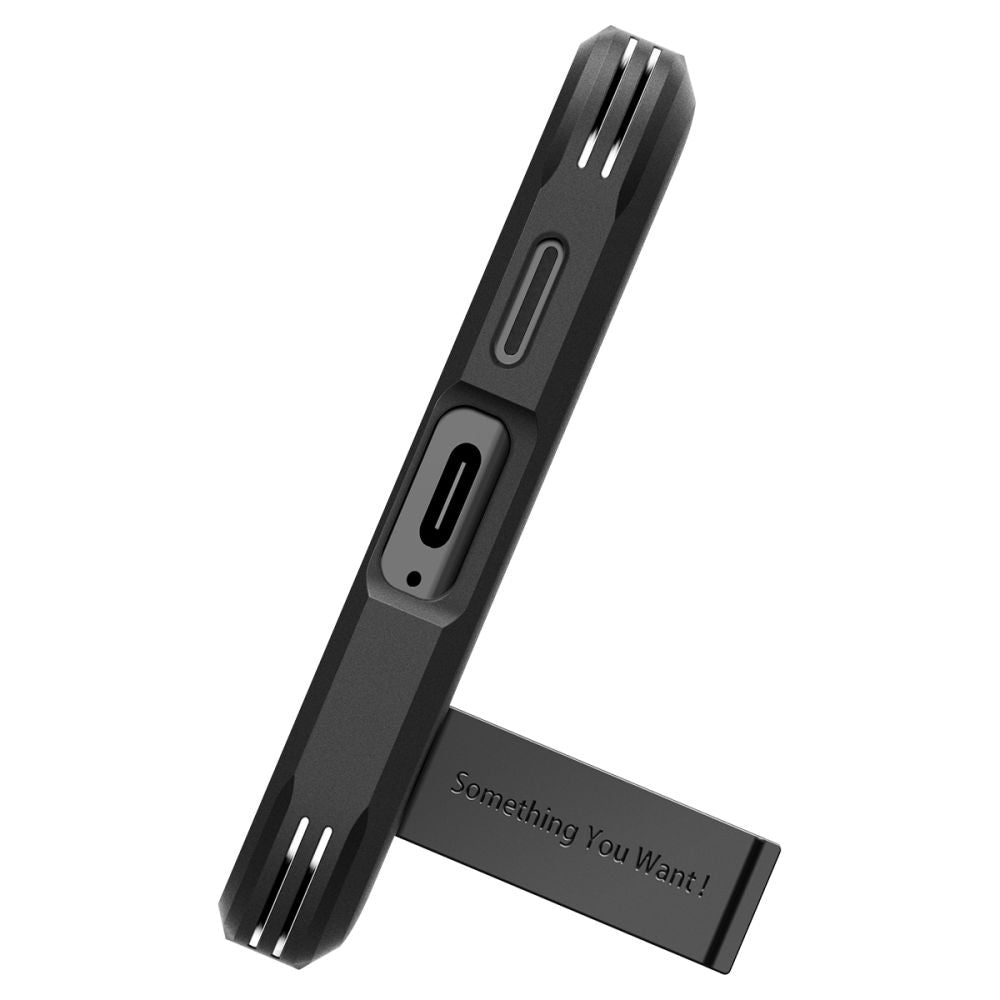 Hülle für Samsung Galaxy S24+ S926, Spigen, Tough Armor, Schwarz ACS07332
