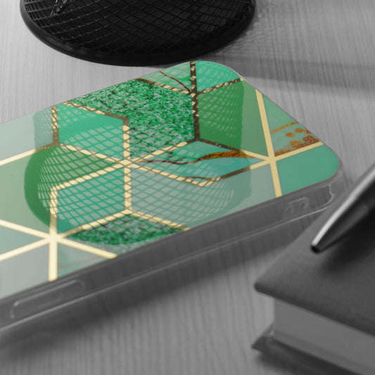 Hülle für Samsung Galaxy S24+ S926, Techsuit, Marble, Grün
