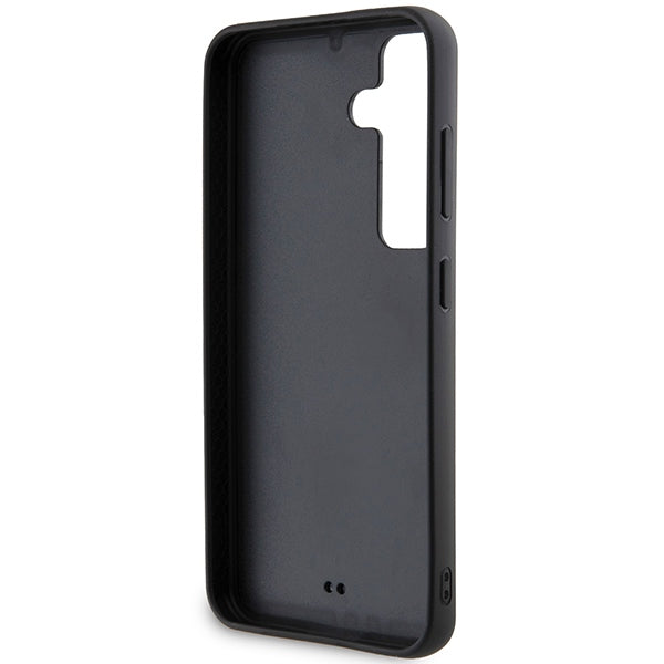 Hülle für Samsung Galaxy S24 S921, Karl Lagerfeld, Rhinestone Metal Plate, Schwarz