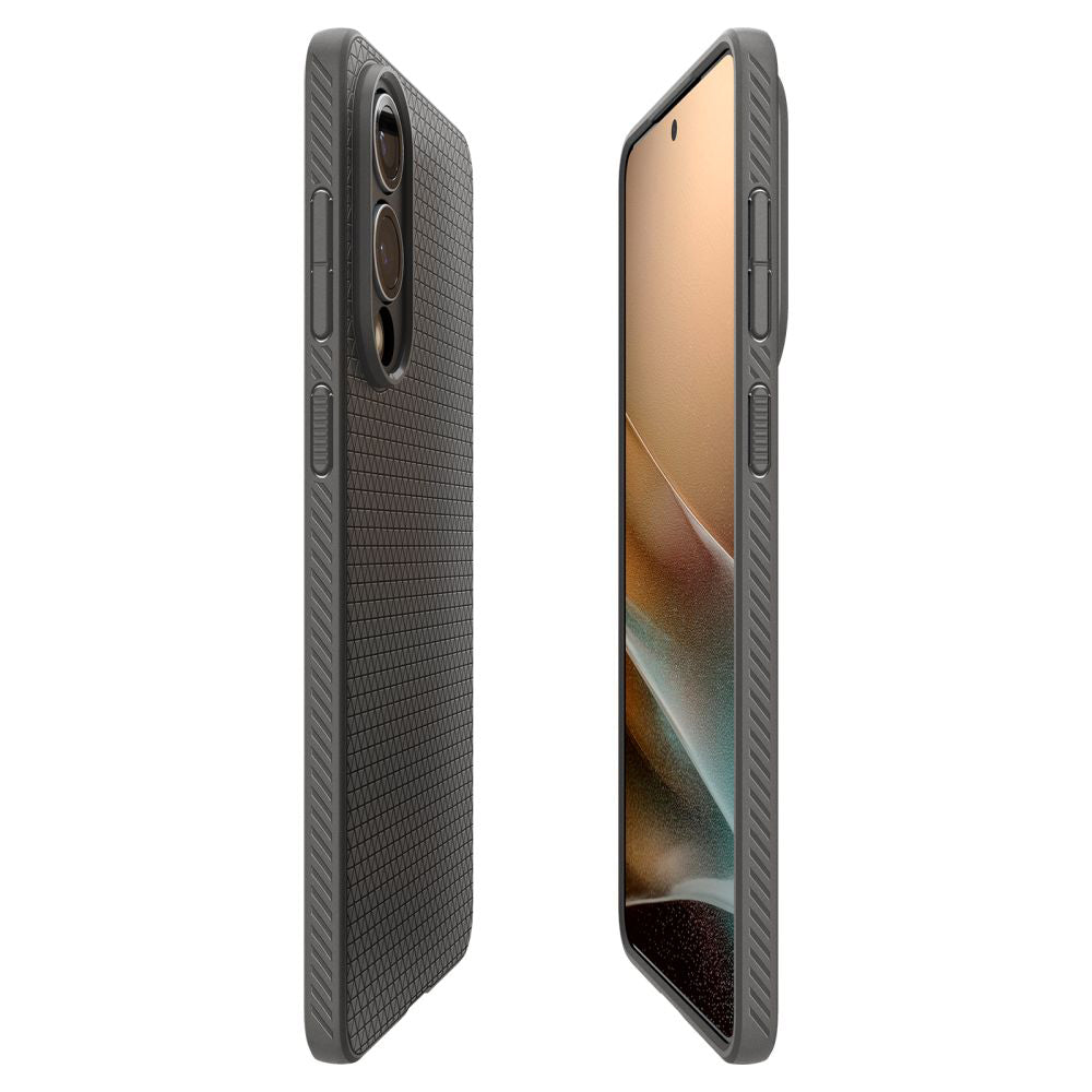 Hülle für Samsung Galaxy S25 Edge S937, Spigen, Liquid Air, Grau