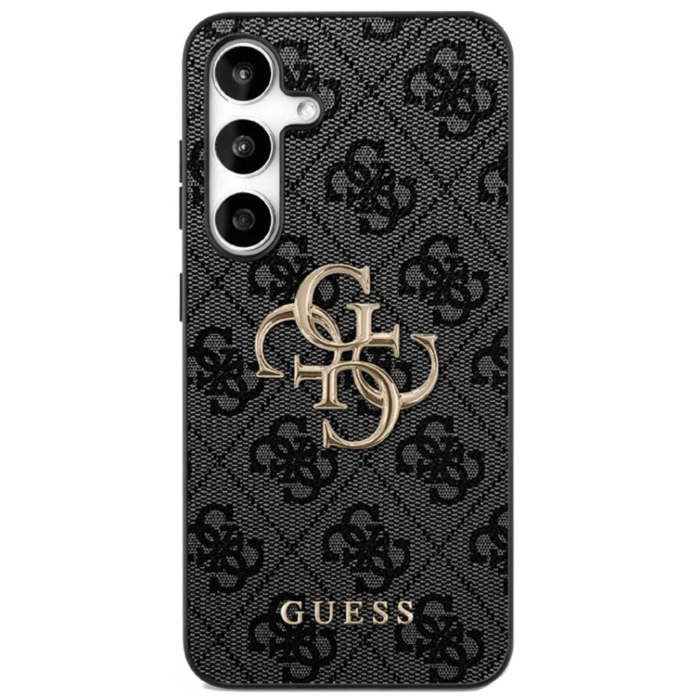 Hülle für Samsung Galaxy S25 FE, Guess, 4G Metal Logo, Schwarz