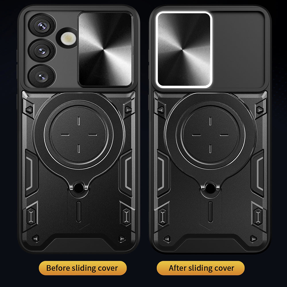 Hülle für Samsung Galaxy S25 FE, Techsuit, CamGuard Pro, Lila