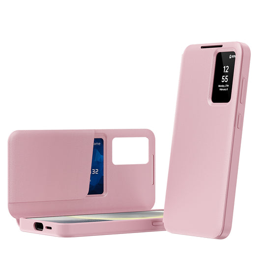 Hülle für Samsung Galaxy S25 FE, Techsuit, SmartView, Rosa