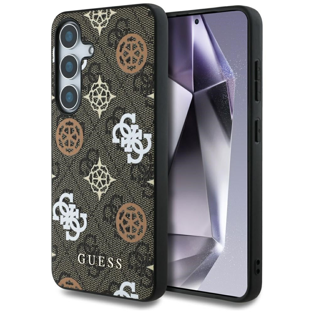 Hülle für Samsung Galaxy S25 S931, Guess, 4G Peony, Braun