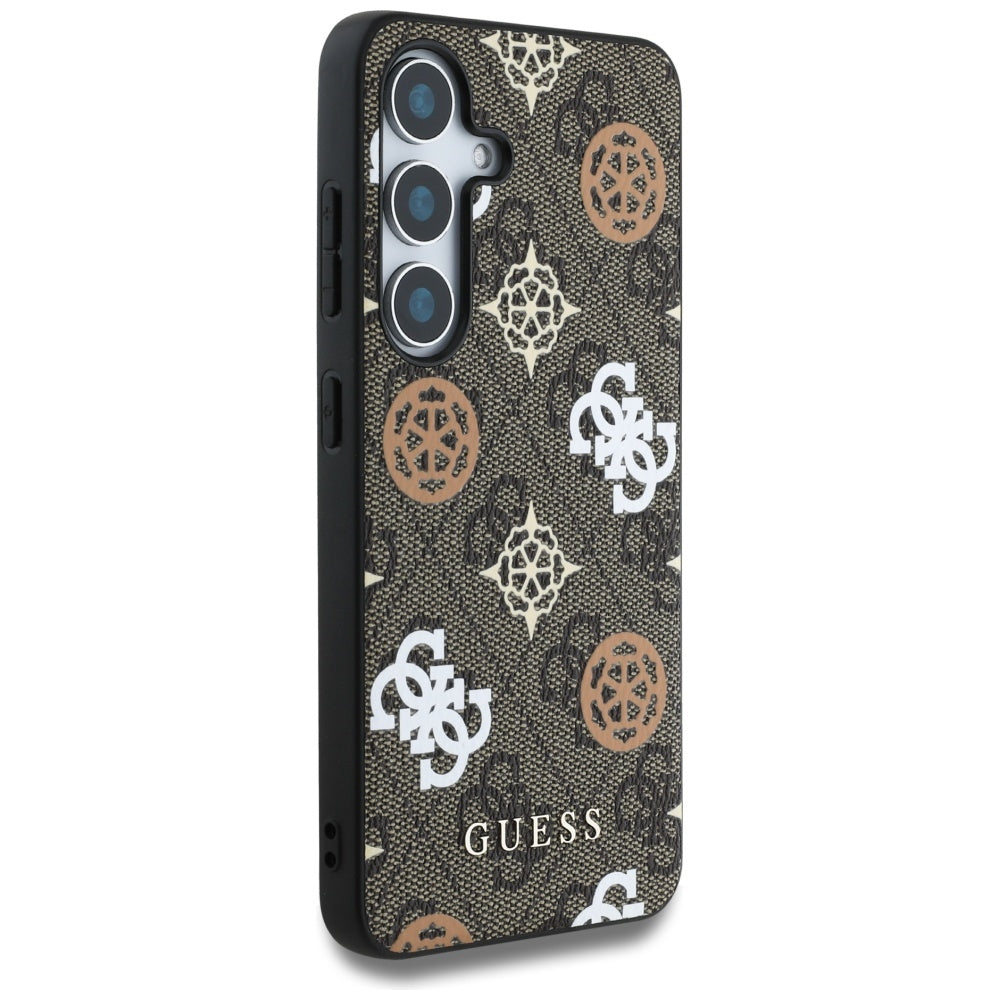 Hülle für Samsung Galaxy S25 S931, Guess, 4G Peony, Braun