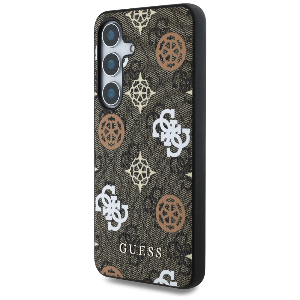 Hülle für Samsung Galaxy S25 S931, Guess, 4G Peony, Braun