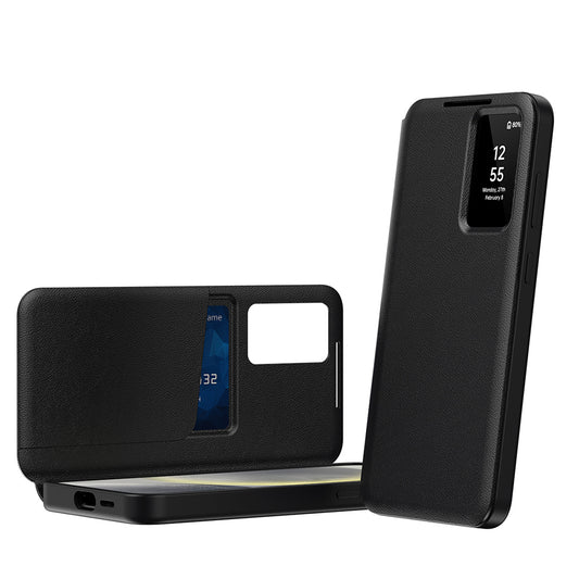 Case for Samsung Galaxy S25 S931, Techsuit, SmartView, Black