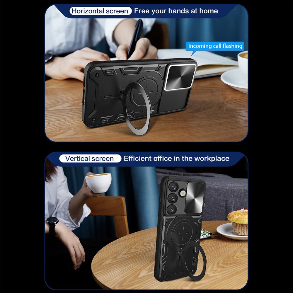 Hülle für Samsung Galaxy S26 Plus, Techsuit, CamGuard Pro, Lila