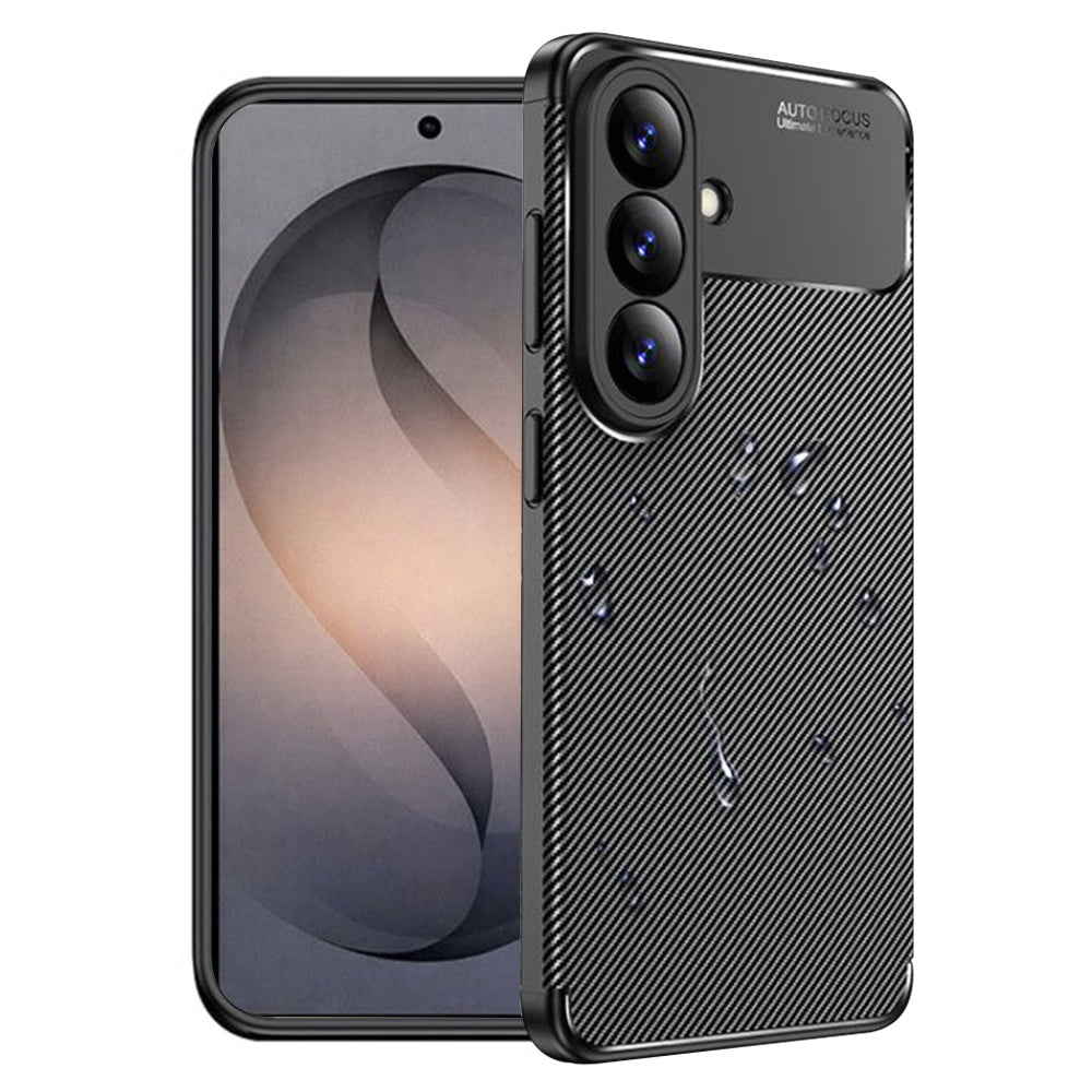 Hülle für Samsung Galaxy S26 Plus S947, Techsuit, CarbonFiber, Schwarz