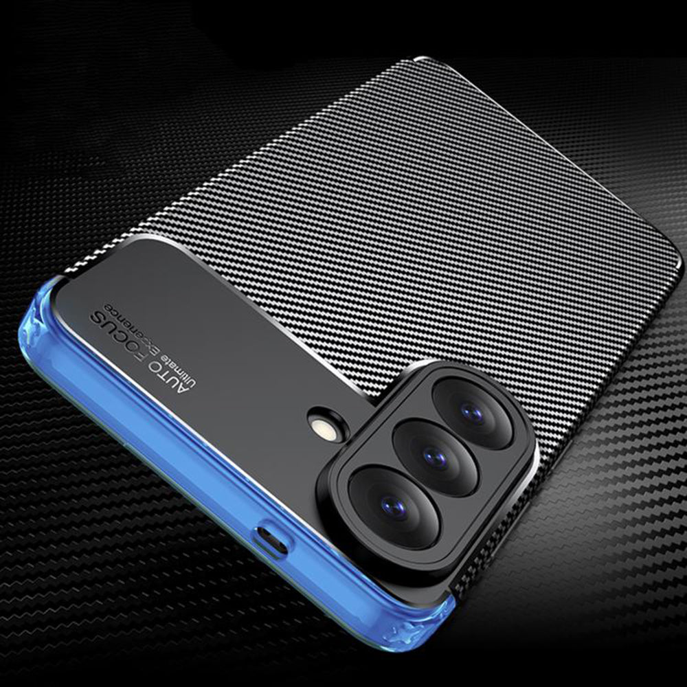 Hülle für Samsung Galaxy S26 Plus S947, Techsuit, CarbonFiber, Schwarz