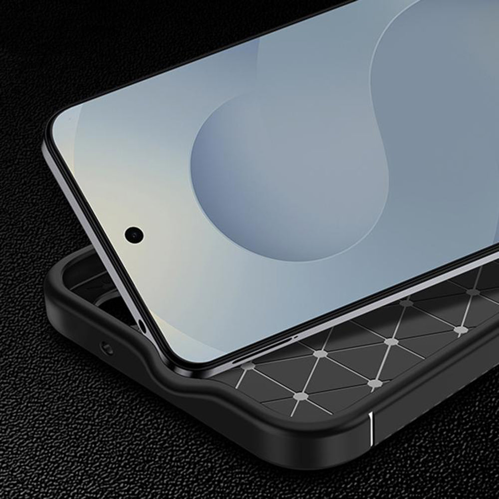 Hülle für Samsung Galaxy S26 Plus S947, Techsuit, CarbonFiber, Schwarz