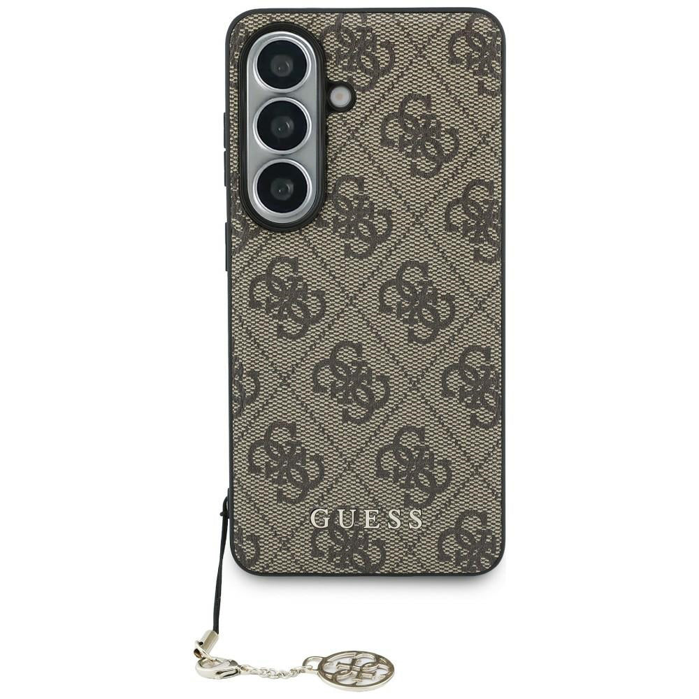 Case for Samsung Galaxy S26 S942, Guess, 4G Classic Logo Charm, Brown