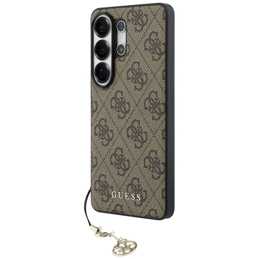 Hülle für Samsung Galaxy S26 Ultra S948, Guess, 4G Classic Logo Charm, Braun