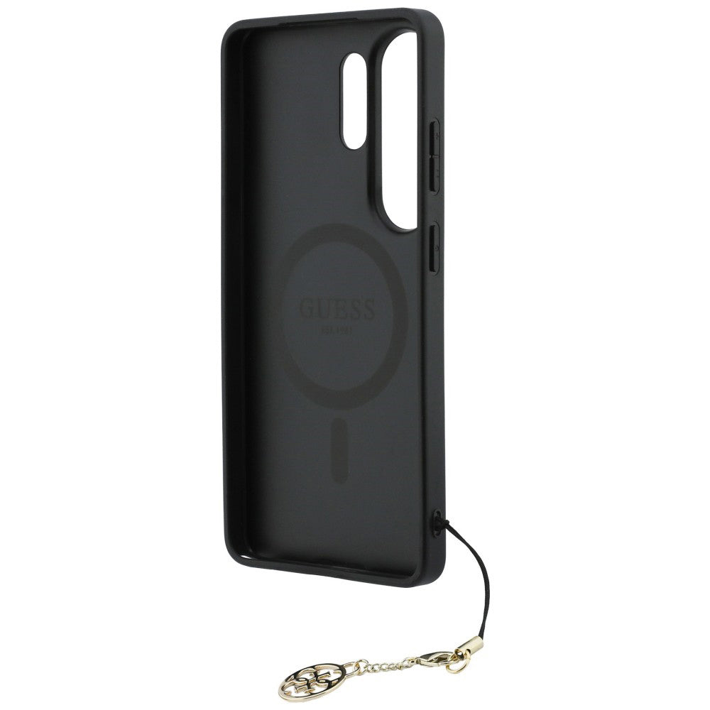 Hülle für Samsung Galaxy S26 Ultra S948, Guess, 4G Classic Logo Charm, Braun