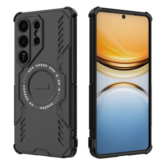 MagSafe Hülle für Samsung Galaxy S26 Ultra, Techsuit, ArmorMag, Schwarz