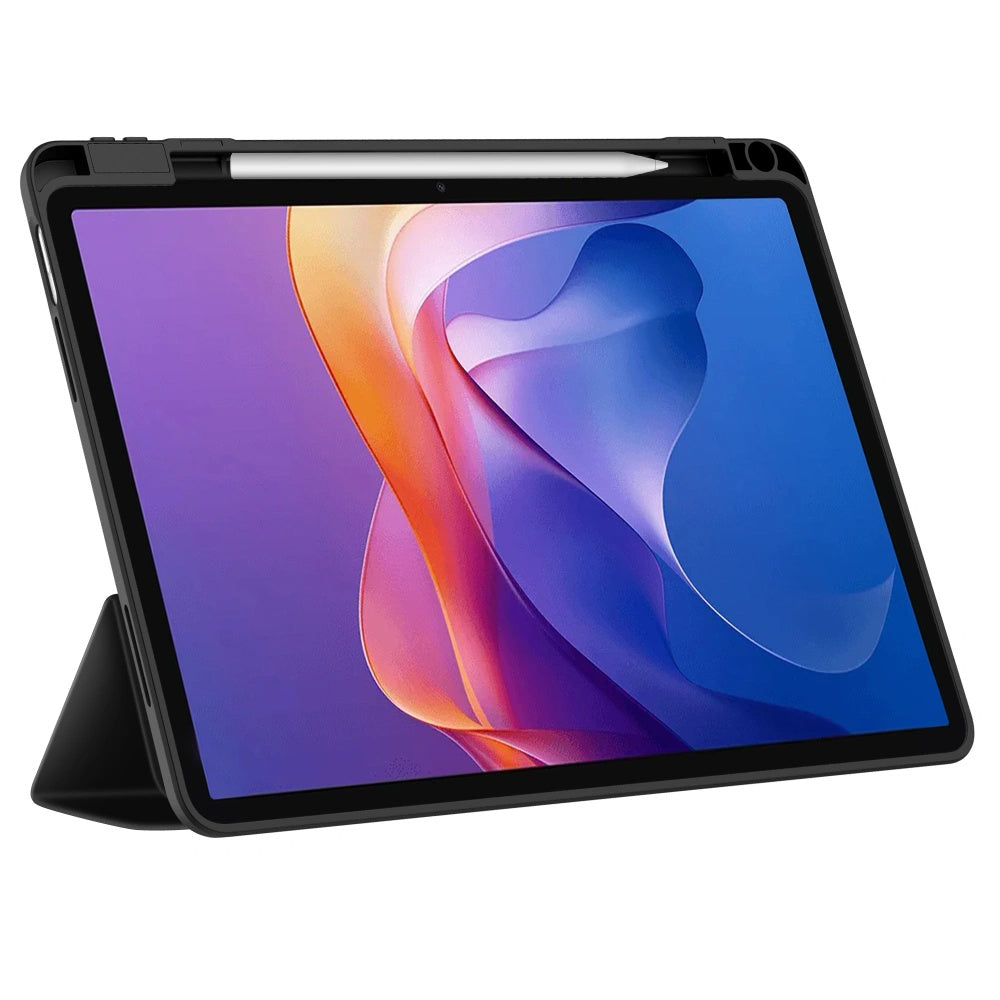 Hülle für Samsung Galaxy Tab A11 / Tab A9, Techsuit, Flex Trifold Neues Modell, Blau