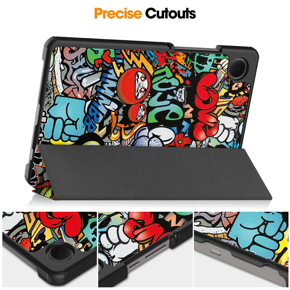 Hülle für Samsung Galaxy Tab A11 / Tab A9, Techsuit, FoldPro Urban, Mehrfarbig