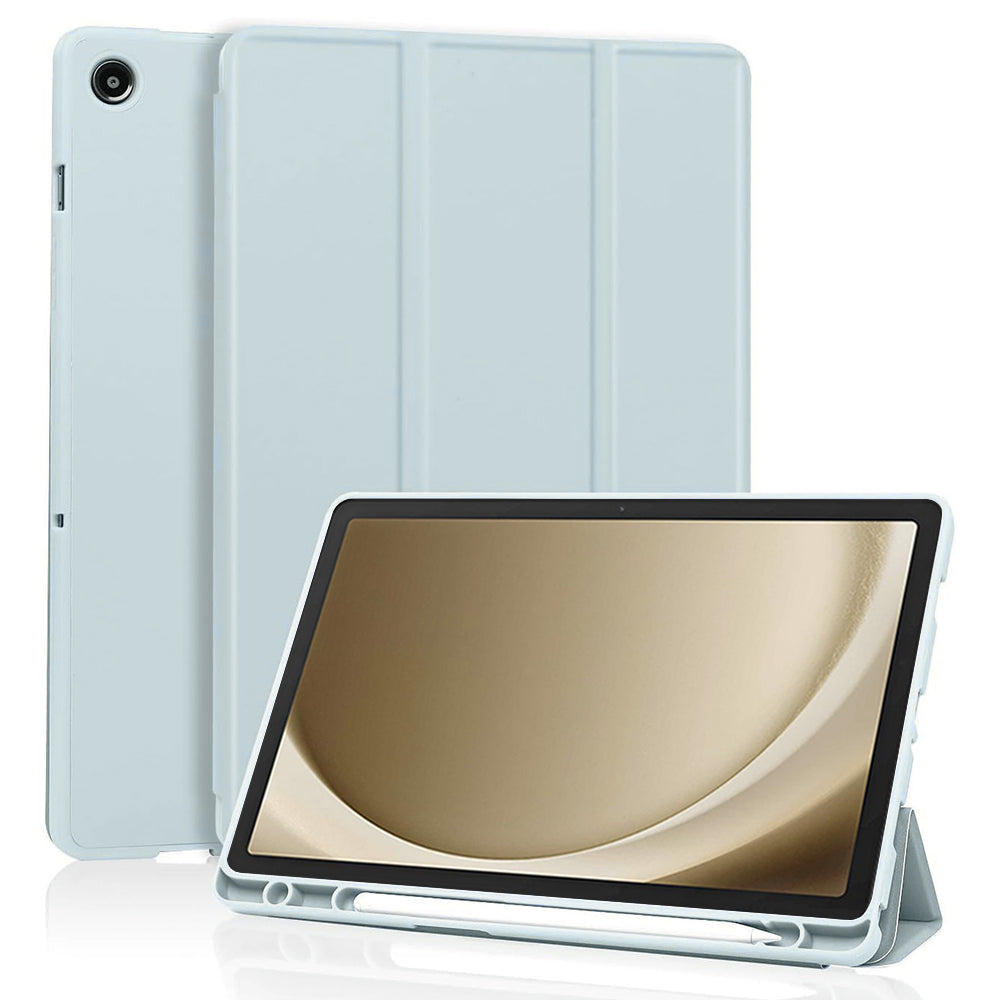 Hülle für Samsung Galaxy Tab A9+, Techsuit, Flex Trifold, Blau