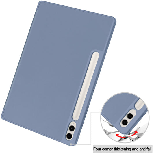 Hülle für Samsung Galaxy Tab S10+ / Tab S9 FE+ / Tab S9+, Techsuit, Flex Trifold, Grau