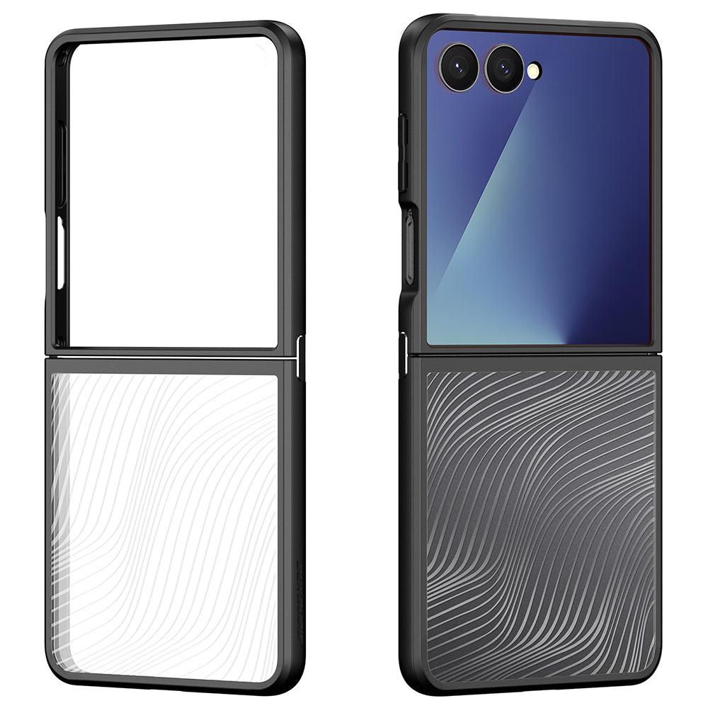Hülle für Samsung Galaxy Z Flip7 F766, DUX DUCIS, Aimo, Schwarz