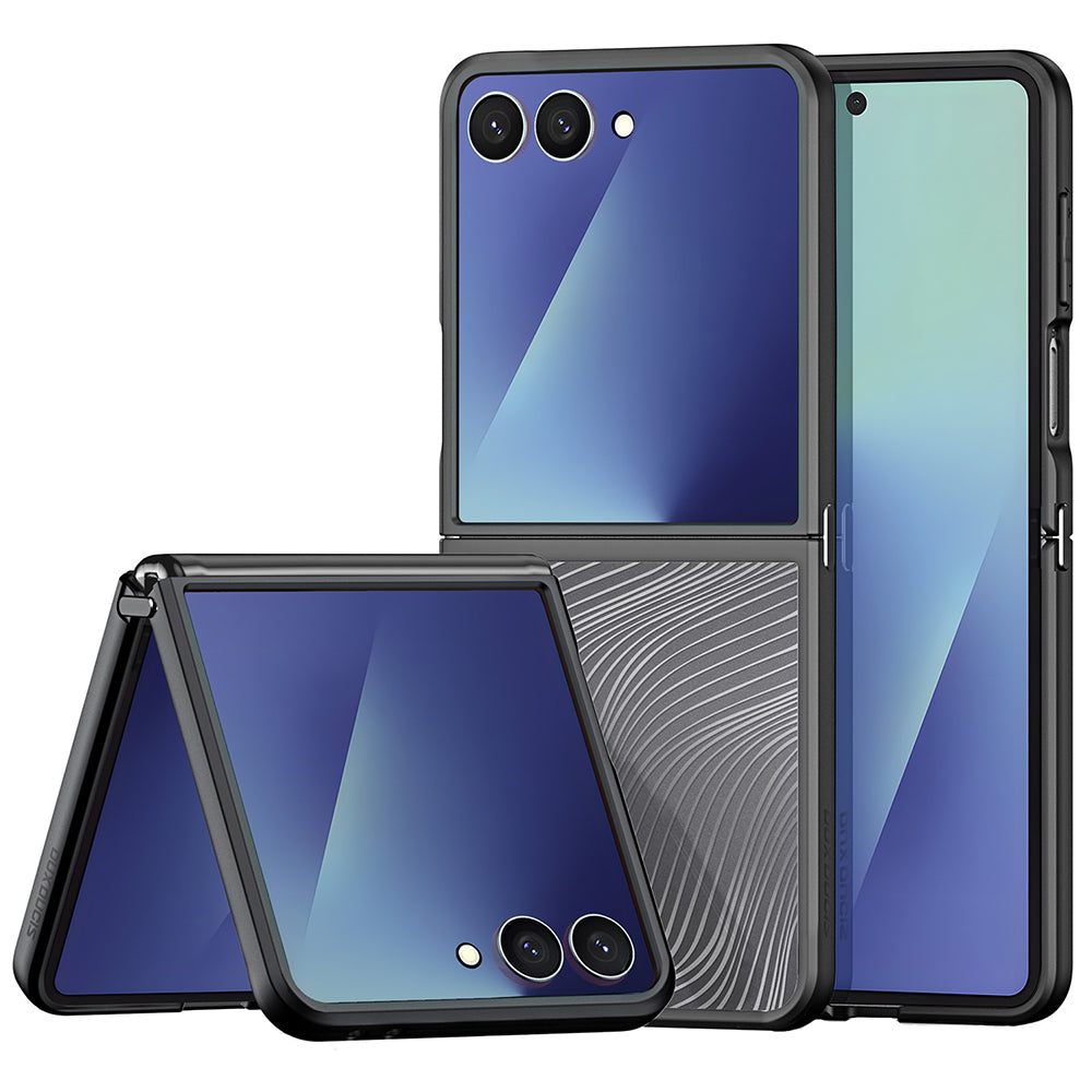 Hülle für Samsung Galaxy Z Flip7 F766, DUX DUCIS, Aimo, Schwarz
