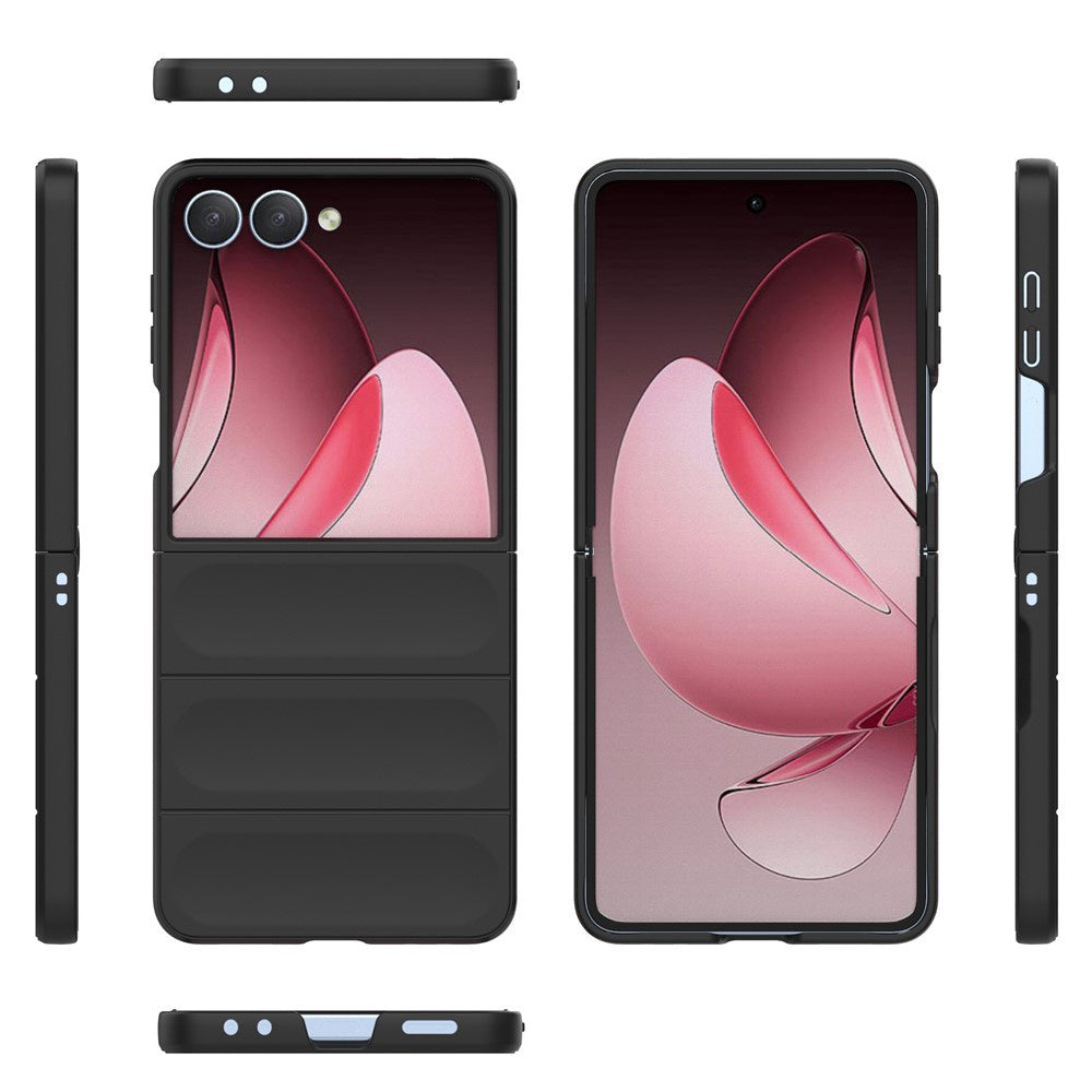 Hülle für Samsung Galaxy Z Flip7 F766, Techsuit, Magic Shield, Weinrot
