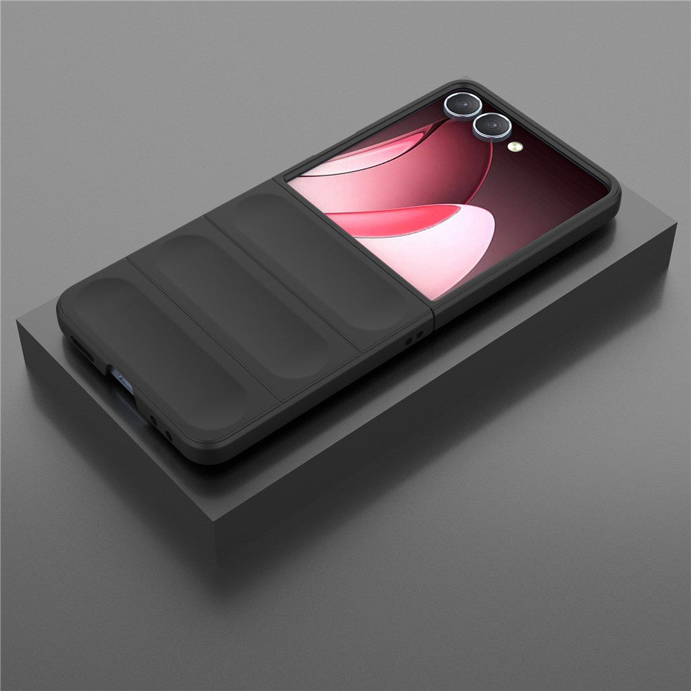 Hülle für Samsung Galaxy Z Flip7 F766, Techsuit, Magic Shield, Weinrot