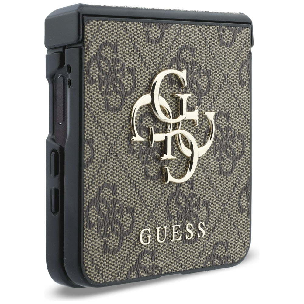 Hülle für Samsung Galaxy Z Flip8 F776, Guess, 4G Big Logo, Braun