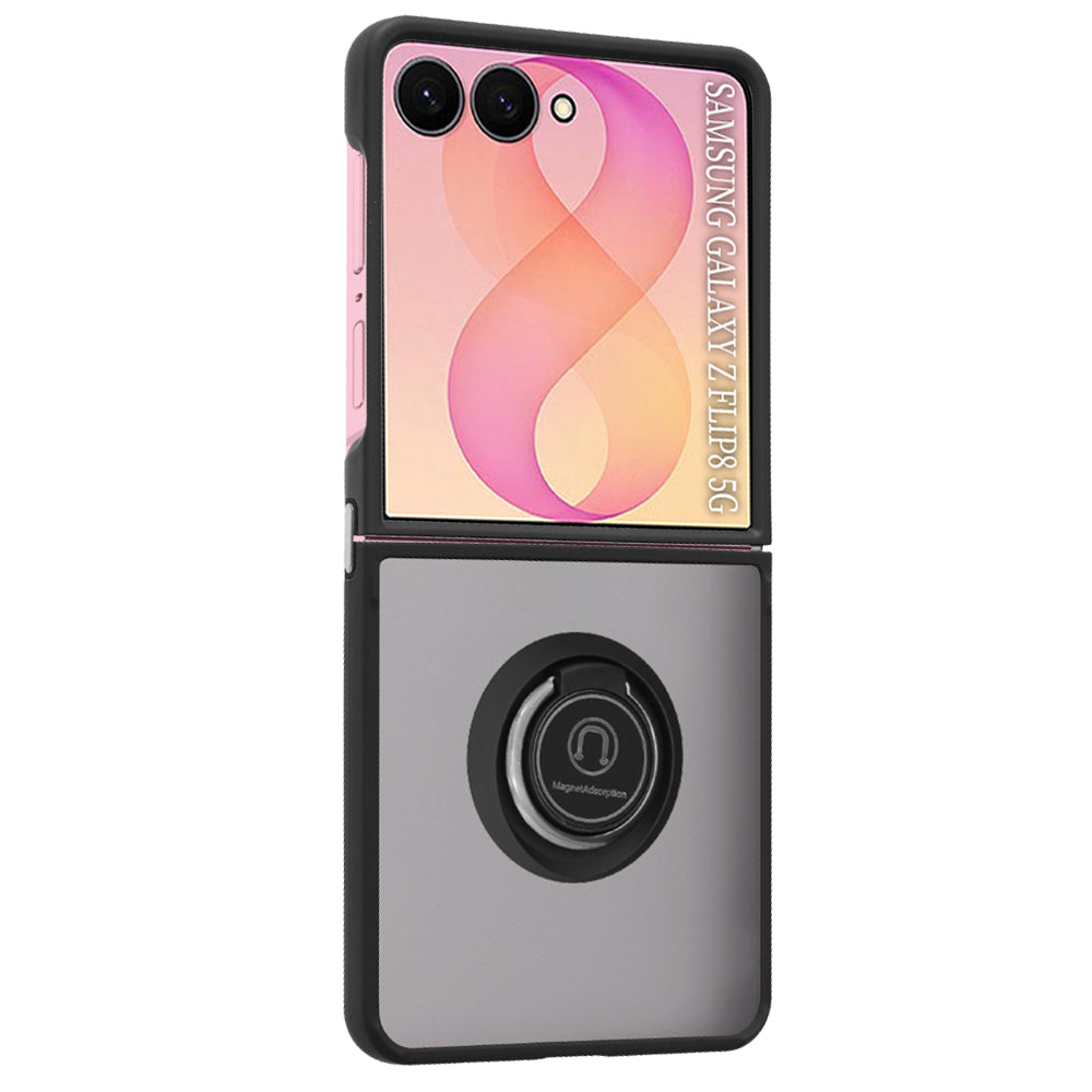 Hülle für Samsung Galaxy Z Flip8 F776 / Z Flip7 F766, Techsuit, Glinth, Schwarz