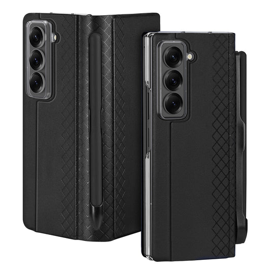 Hülle für Samsung Galaxy Z Fold Special, DUX DUCIS, Bril (mit Stifthalter), Schwarz