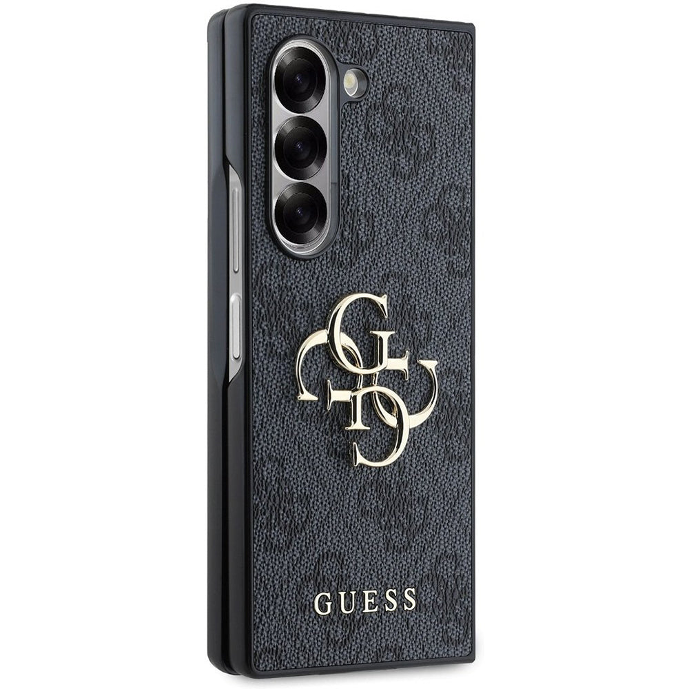 Case for Samsung Galaxy Z Fold6 F956, Guess, 4G Metal Logo, Black