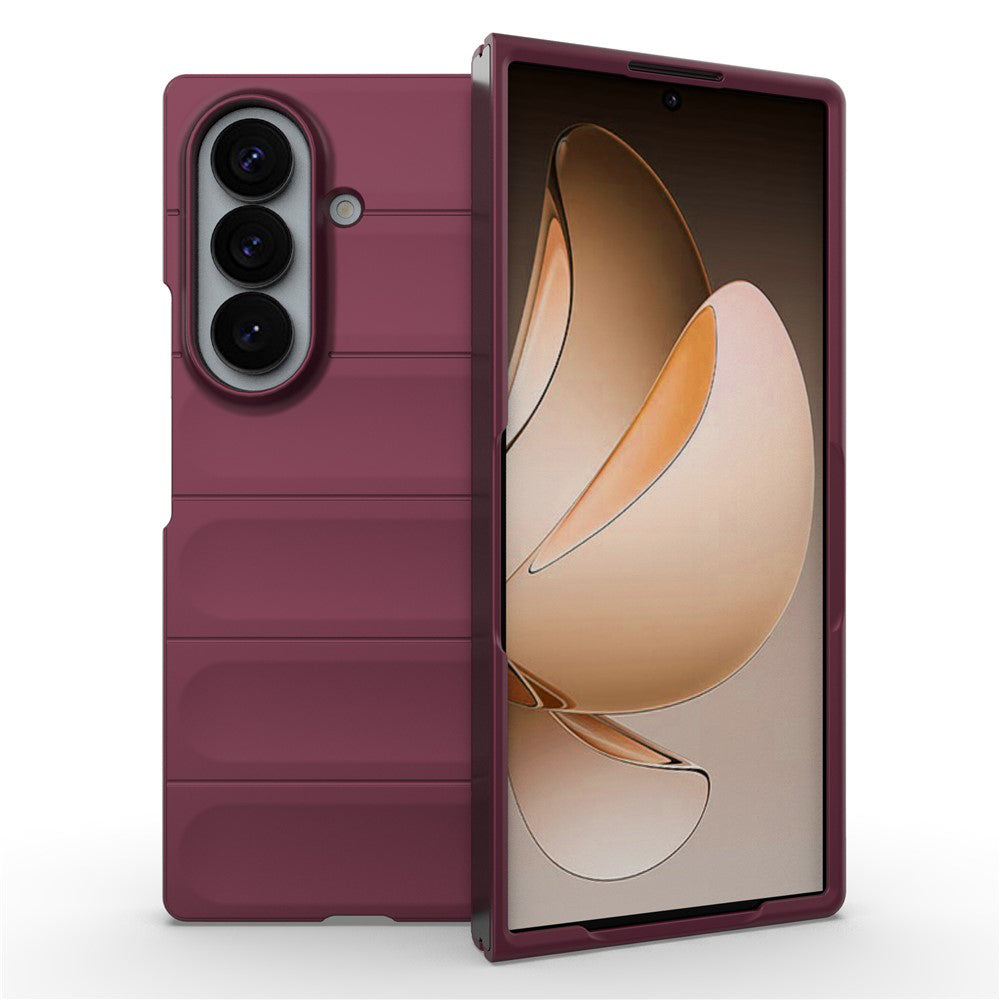 Hülle für Samsung Galaxy Z Fold8 Ultra F976, Techsuit, Magic Shield, Weinrot