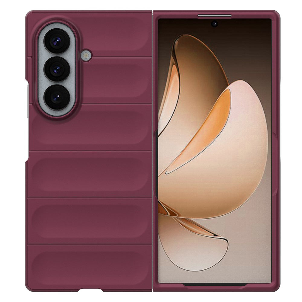Hülle für Samsung Galaxy Z Fold8 Ultra F976, Techsuit, Magic Shield, Weinrot