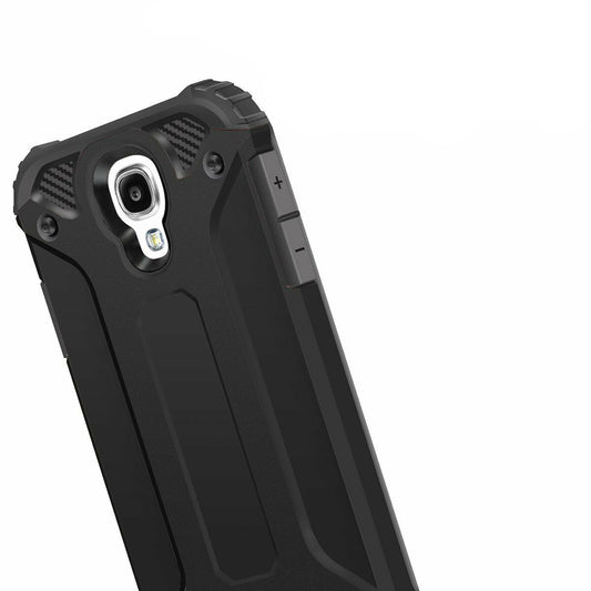 Hülle für Samsung I9500 Galaxy S4, Techsuit, Hybrid Armor, Schwarz