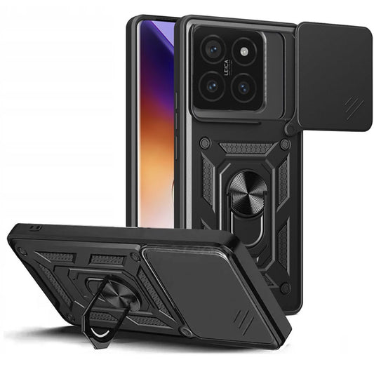 Tasche für Xiaomi 14T Pro, Tech-Protect, CamShield Pro, Schwarz