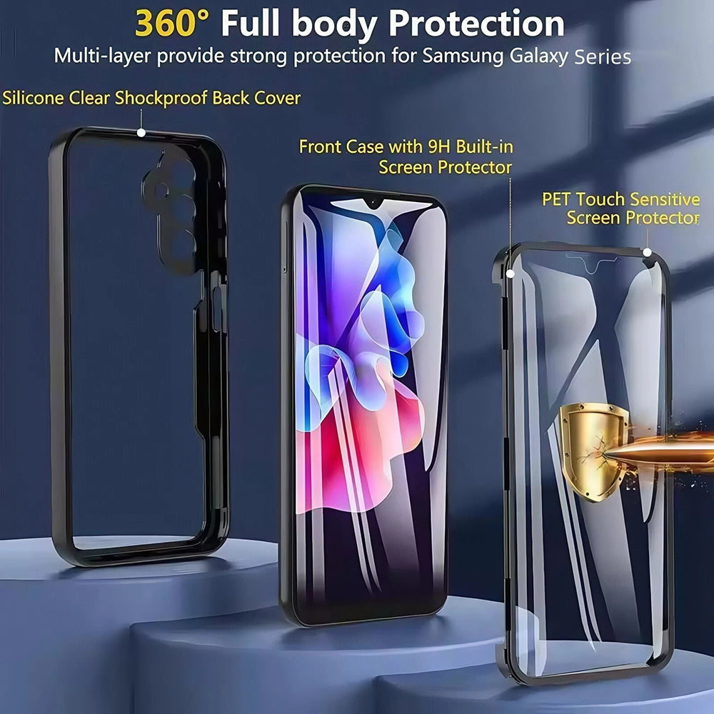 Hülle für Xiaomi 15T Pro, Techsuit, ColorVerse 360, Schwarz
