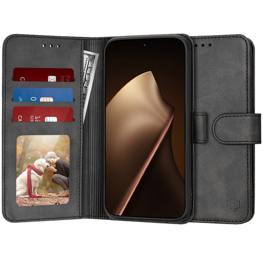 Hülle für Xiaomi 15T Pro, Techsuit, Diary Book, Schwarz