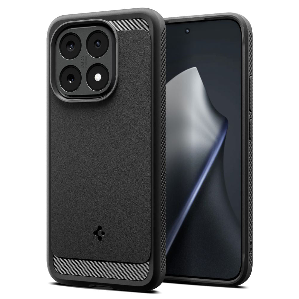 Hülle für Xiaomi 15T, Spigen, Rugged Armor, Mattschwarz ACS10459