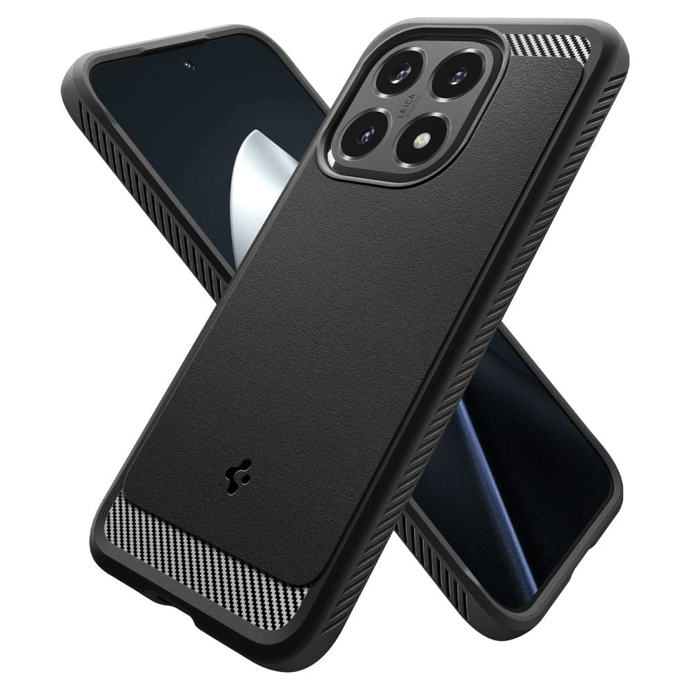 Hülle für Xiaomi 15T, Spigen, Rugged Armor, Mattschwarz ACS10459