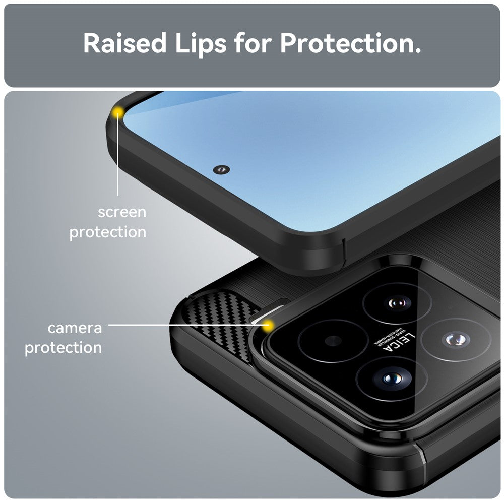 Hülle für Xiaomi 15T, Techsuit, Carbon, Schwarz