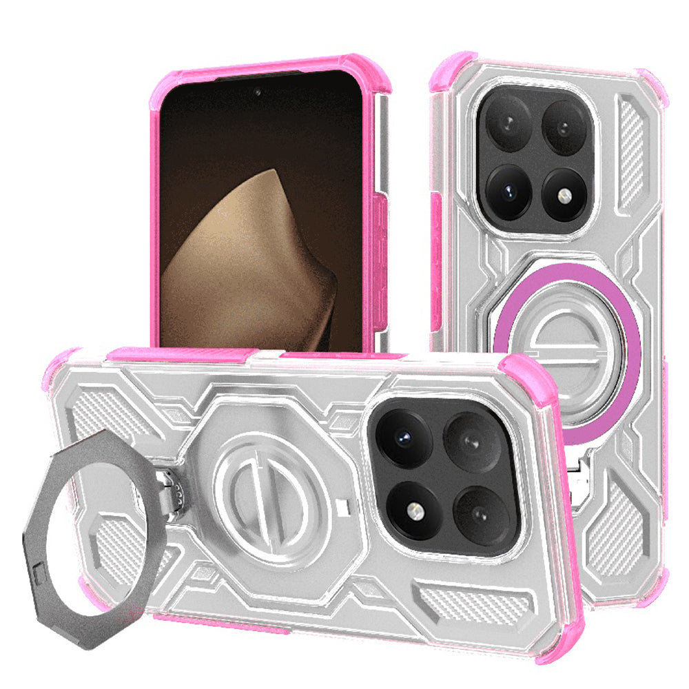 Hülle für Xiaomi 15T, Techsuit, Carbon Shield Pro, Rosa