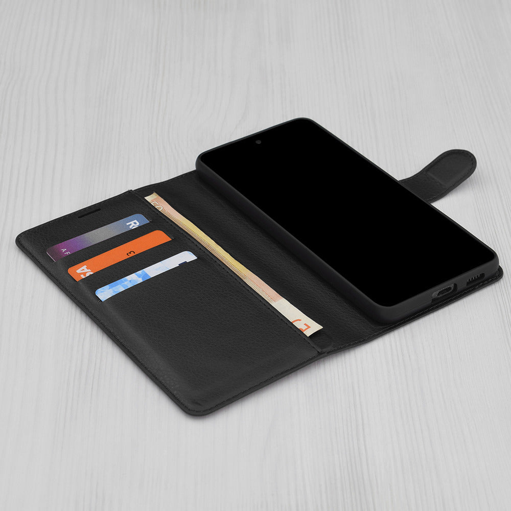 Case for Xiaomi 17 Ultra, Techsuit, Leather Folio, Black
